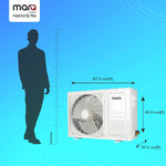 MarQ by Flipkart 2025 2 Ton 3 Star Split Inverter 5-in-1 Convertible with Turbo Cool Technology AC - White  (203IPG25WQ, Copper Condenser)