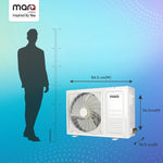 MarQ by Flipkart 2025 1.5 Ton 5 Star Split Inverter 5-in-1 Convertible with Turbo Cool Technology AC - White  (155IPG25WQ, Copper Condenser)