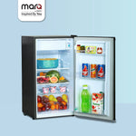 MarQ by Flipkart 90 L Direct Cool Single Door 1 Star Refrigerator with Super Chill Zone & Toughened Glass Shelves  (HAIRLINE GREY, 90BD1MQ23)