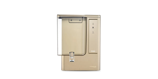MarQ by Flipkart Titanium Golden India 1st BIS (IS 16240 :2023) CM/L8100159306 8 L RO + UV + UF + TDS + ALK + Copper Water Purifier  (Golden)