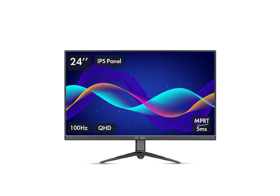 MarQ by Flipkart 60.96 cm (24 inch) Quad HD LED Backlit IPS Panel Monitor (24QHDMIQCCYP)  (Adaptive Sync, Response Time: 5 ms, 100 Hz Refresh Rate)