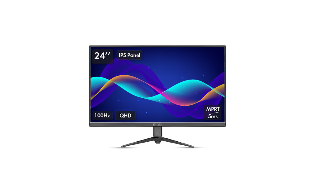 MarQ by Flipkart 60.96 cm (24 inch) Quad HD LED Backlit IPS Panel Monitor (24QHDMIQCCYP)  (Adaptive Sync, Response Time: 5 ms, 100 Hz Refresh Rate)