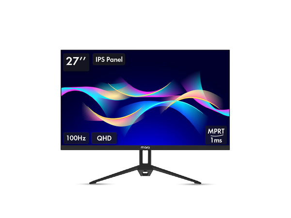 MarQ by Flipkart 68.58 cm (27 inch) Quad HD LED Backlit IPS Panel Monitor (27QHDMIQNN53P)  (Adaptive Sync, Response Time: 1 ms, 165 Hz Refresh Rate)