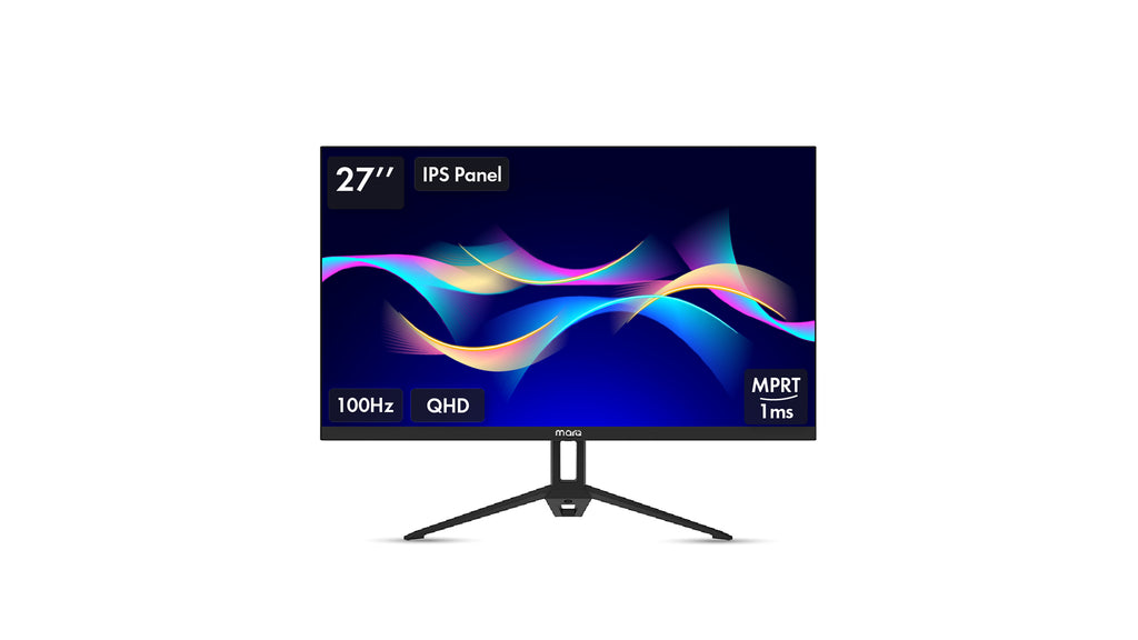 MarQ by Flipkart 68.58 cm (27 inch) Quad HD LED Backlit IPS Panel Monitor (27QHDMIQNN53P)  (Adaptive Sync, Response Time: 1 ms, 165 Hz Refresh Rate)