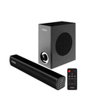MarQ by Flipkart Thunder 60, 60 Watts, 2.1 Channel, Immersive cinematic experience, EQ Modes 60 W Bluetooth Soundbar  (Black, 2.1 Channel)