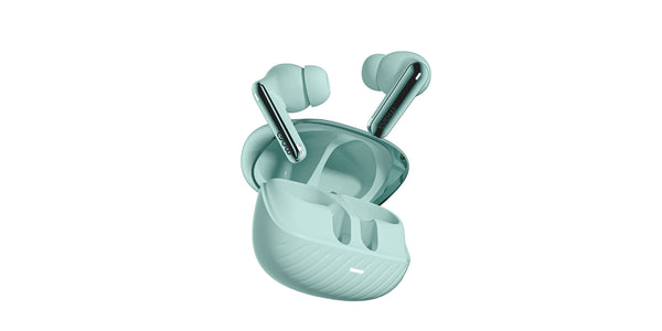 MarQ by Flipkart Rhythm Q1035 72 Hours Playtime Type C Fast Charging Bluetooth Six Mic ANC Bluetooth  (Green, True Wireless)