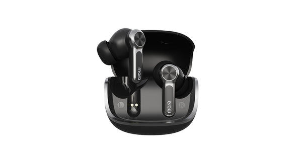 MarQ by Flipkart Rhythm Q1324 45 Hours Playtime Type C Fast Charging Bluetooth Quad Mic ENC Bluetooth  (Black, True Wireless)