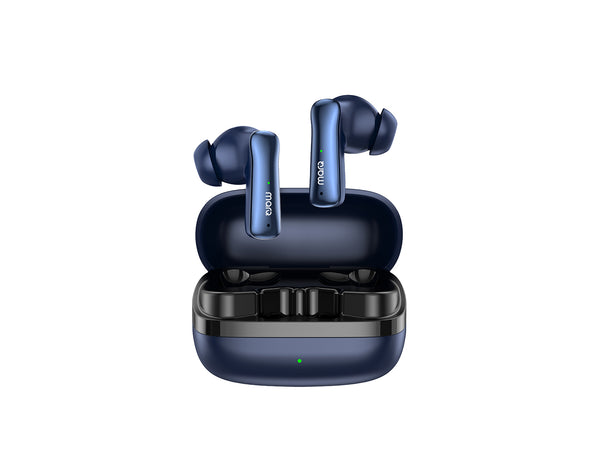 MarQ by Flipkart Rhythm Q0824 30 Hours Playtime Type C Fast Charging Bluetooth Dual Mic ENC Bluetooth  (Blue, True Wireless)