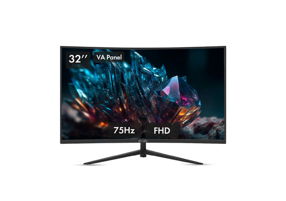 MarQ by Flipkart 81.28 cm (32 inch) Curved Full HD LED Backlit VA Panel Monitor (32FHDMCQCCJB)  (Adaptive Sync, Response Time: 5 ms, 75 Hz Refresh Rate)