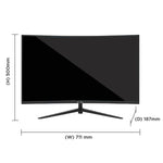 MarQ by Flipkart 81.28 cm (32 inch) Curved Full HD LED Backlit VA Panel Monitor (32FHDMCQCCJB)  (Adaptive Sync, Response Time: 5 ms, 75 Hz Refresh Rate)