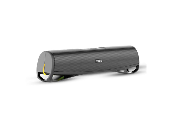MarQ by Flipkart Thunder with Dual Drivers, Upto 6Hrs of Playback, RGB LED lights 16 W Bluetooth Soundbar Black, 2.0 Channel