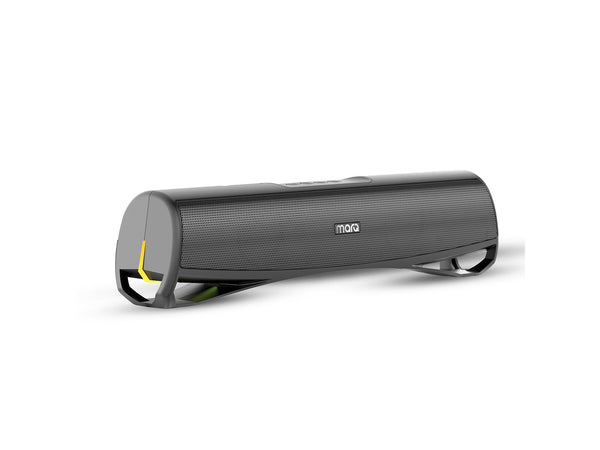 MarQ by Flipkart Thunder with Dual Drivers, Upto 6Hrs of Playback, RGB LED lights 16 W Bluetooth Soundbar Black, 2.0 Channel