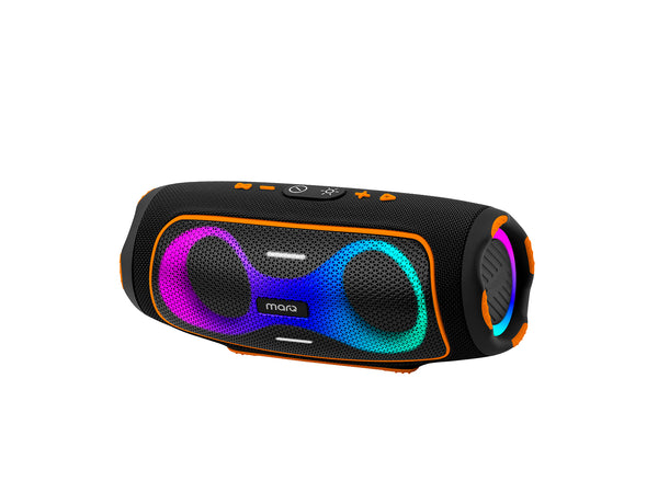 MarQ by Flipkart Party Pod with Powerful Dual Drivers, Upto 6Hrs of Playback, TWS Mode 50 W Bluetooth Speaker (Black, 2.0 Channel)