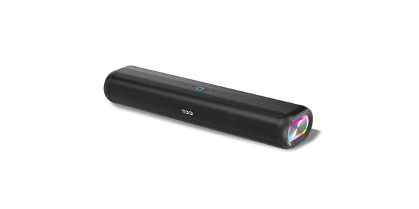 MarQ by Flipkart Thunder with Dual Drivers, Upto 8Hrs of Playback, RGB LED lights 40 W Bluetooth Soundbar (Black, 2.0 Channel)