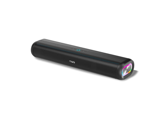 MarQ by Flipkart Thunder with Dual Drivers, Upto 8Hrs of Playback, RGB LED lights 40 W Bluetooth Soundbar (Black, 2.0 Channel)