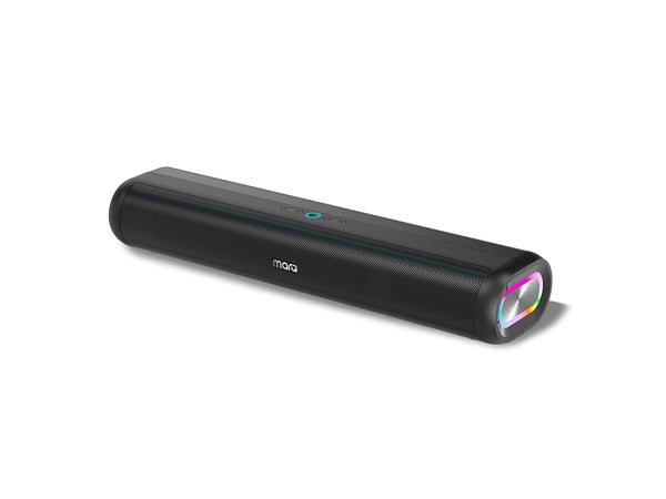 MarQ by Flipkart Thunder with Dual Drivers, Upto 8Hrs of Playback, RGB LED lights 40 W Bluetooth Soundbar (Black, 2.0 Channel)