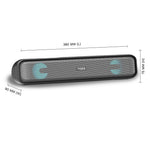 MarQ by Flipkart Thunder with Dual Drivers, Upto 6Hrs of Playback, RGB LED lights 24 W Bluetooth Soundbar (Black, 2.0 Channel)