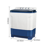 MarQ by Flipkart 8.5 kg 5 Star Rating Innowash Range Semi Automatic Top Load Washing Machine Blue, White  (MQSA855NNNDN)