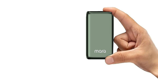 MarQ by Flipkart 10000 mAh 22.5 W Compact Pocket Size Power Bank  (Green, Lithium Polymer, Power Delivery 3.0, Quick Charge 3.0, Fast Charging for Earbuds, Mobile, Smartwatch, Speaker, Tablet, Trimmer)