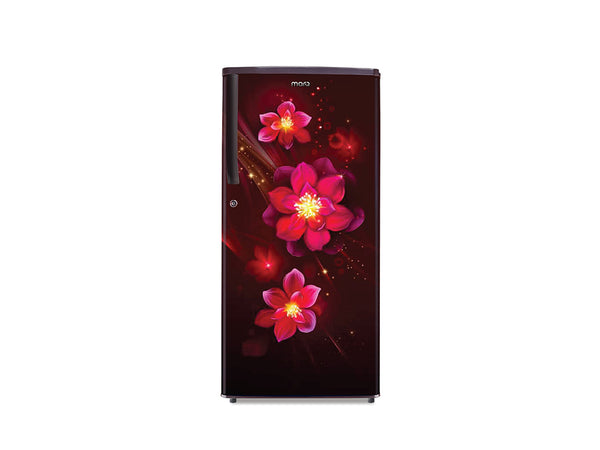 MarQ by Flipkart 183 L Direct Cool Single Door 2 Star Refrigerator with Aroma Lock Technology & Toughened Glass Shelves  (DAHLIA WINE, 180BD2MQ24-DW)