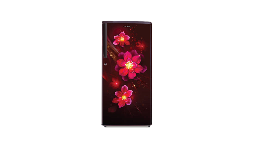 MarQ by Flipkart 183 L Direct Cool Single Door 2 Star Refrigerator with Aroma Lock Technology & Toughened Glass Shelves  (DAHLIA WINE, 180BD2MQ24-DW)