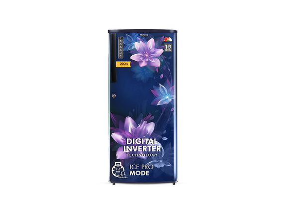 MarQ by Flipkart 208 L Direct Cool Single Door 3 Star Refrigerator with Powerful Inverter Compressor & Large Vegetable Basket  (Twilight Blue, 205BD3MQ24-OBA)