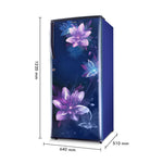 MarQ by Flipkart 208 L Direct Cool Single Door 3 Star Refrigerator with Powerful Inverter Compressor & Large Vegetable Basket  (Twilight Blue, 205BD3MQ24-OBA)