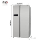 MarQ by Flipkart 584 L Frost Free Side by Side Refrigerator with Smart Control Panel, Fresh Lock and Multi Airflow Technology  (Silver, 584MS025MQS)