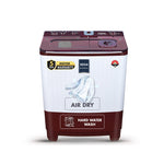 MarQ by Flipkart 10 kg Semi Automatic Top Load Washing Machine Maroon, White  (MQSA1005NNNKM)