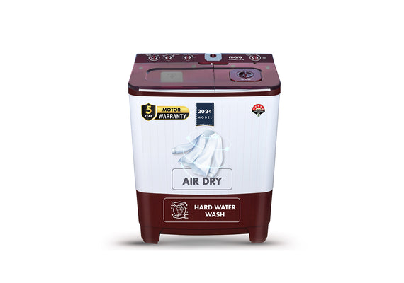 MarQ by Flipkart 10 kg Semi Automatic Top Load Washing Machine Maroon, White  (MQSA1005NNNKM)