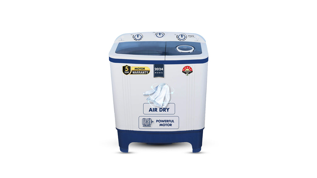 MarQ by Flipkart 7 kg 5 Star Rating Innowash Range Semi Automatic Top Load Washing Machine Blue, White  (MQSA705NNNDN)