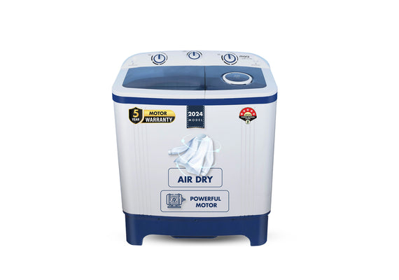 MarQ by Flipkart 6.5 kg 5 Star Rating Innowash Range Semi Automatic Top Load Washing Machine Blue, White  (MQSA655NNNDN / MQSA65H5M)