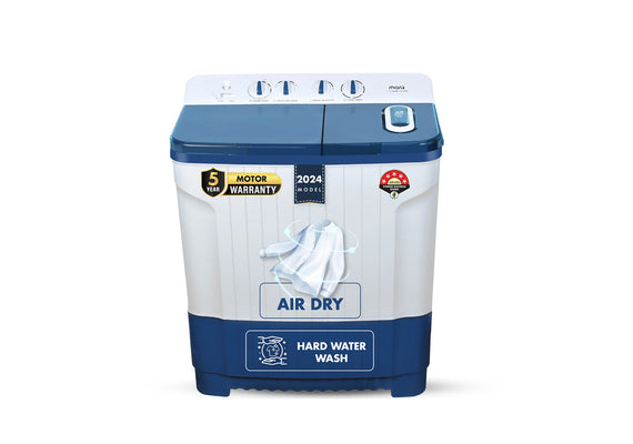 MarQ by Flipkart 8.5 kg 5 Star Rating Innowash Range Semi Automatic Top Load Washing Machine Blue, White  (MQSA855NNNDN)