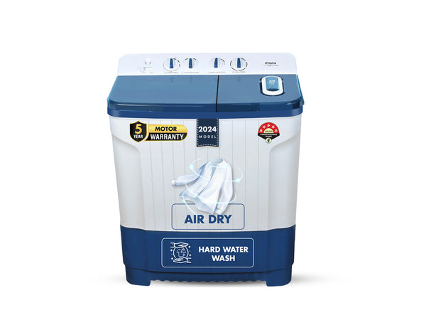 MarQ by Flipkart 8.5 kg 5 Star Rating Innowash Range Semi Automatic Top Load Washing Machine Blue, White  (MQSA855NNNDN)