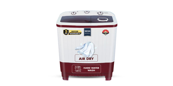 MarQ by Flipkart 7.5 kg 5 Star Rating Innowash Range Semi Automatic Top Load Washing Machine Maroon, White  (MQSA755NNNDM)