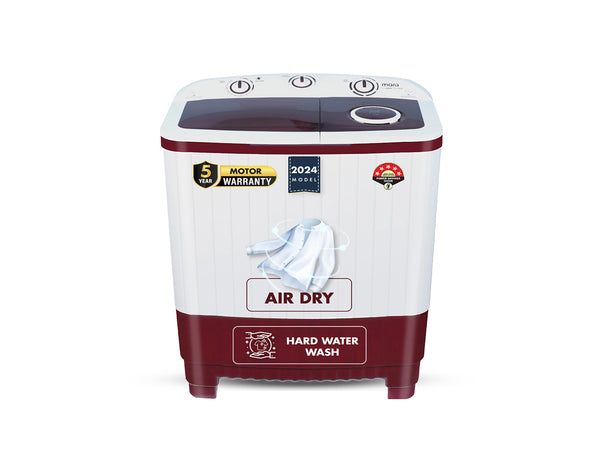 MarQ by Flipkart 7.5 kg 5 Star Rating Innowash Range Semi Automatic Top Load Washing Machine Maroon, White  (MQSA755NNNDM)
