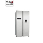 MarQ by Flipkart 584 L Frost Free Side by Side Refrigerator with Water Dispenser, Fresh Lock and Multi Airflow Technology  (Silver, 584MS025MQSD)